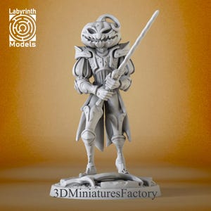 DnD Miniature | Witch Thrall Sword & Axe 1 Halloween Collection - 3D Printed Dungeons and Dragons Figurine for Tabletop RPG