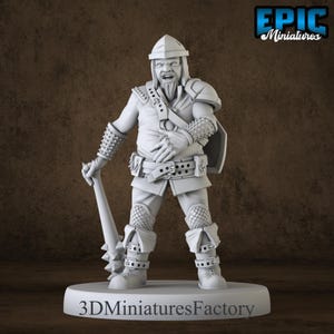 Miniature | Bandit Guard - DnD Miniature for Tabletop Games - Premium dnd Miniature - Dungeons and Dragons - 3D Printed