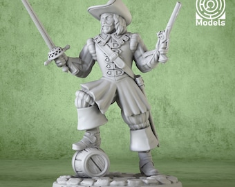 Miniature | Musketeer Athos  - DnD Miniature for Tabletop Games - Premium dnd Miniature - Dungeons and Dragons - 3D Printed