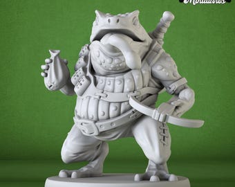 Miniatuur | Toad Folk Crossbow - DnD-miniatuur voor tafelspellen - Premium dnd-miniatuur - Dungeons and Dragons - 3D-geprint
