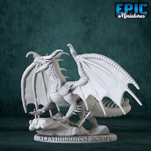 Miniatur | Klassischer Drache - Spieler DnD Miniatur für Tabletop Spiele - Premium dnd Miniatur - Dungeons and Dragons