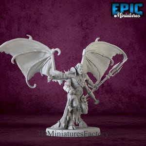 Miniature | Pit Fighter Devil Net - DnD Miniature for Tabletop Games - Premium dnd Miniature Dungeons and Dragons 3D Printed