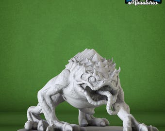 Wuhnan Toad DnD-miniatuur: 3D-geprint harsfiguur voor DnD- en tabletop-RPG's