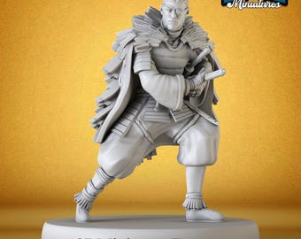 Legendary Ronin Hide Miniature – Resin Figure for DnD and Tabletop RPGs