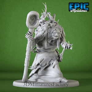 Miniature | Annis Hag Staff - DnD Miniature for Tabletop Games - Premium dnd Miniature - Dungeons and Dragons - 3D Printed