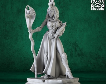 Priestess of Wadjet Miniature – Resin Figure for DnD and Tabletop RPGs