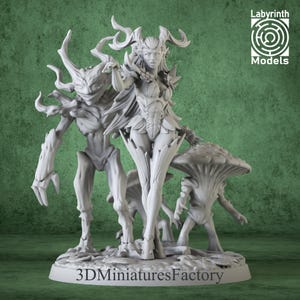 Elf Druide Mini – 3D Gedruckte Fantasy Miniatur