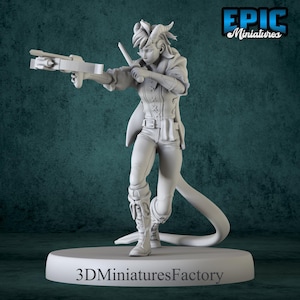 Miniature | Tiefling Seafarer Crossbow - DnD Miniature for Tabletop Games - Premium dnd Miniature - Dungeons and Dragons - 3D Printed