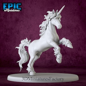 Miniatuur | Unicorn Classic - DnD-miniatuur voor tafelspellen - Premium dnd-miniatuur - Dungeons and Dragons - 3D-geprint