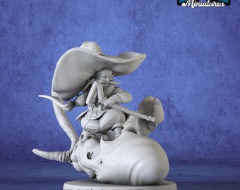 Miniature / Gnome Wizard Chase - Miniatura DnD per giochi da tavolo - Miniatura dnd premium - Dungeons and Dragons - Stampata in 3D