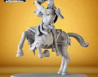 Bushi Centaur Attack Miniature: harsfiguur voor DnD- en tabletop-RPG's