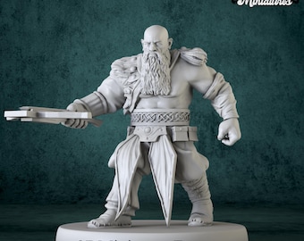 Dwarf Miniature | Heavy Crossbow Fighter PC NPC | 28mm-40mm | Resin 3D Printed D&D Pathfinder Mini