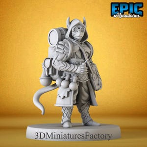 Miniature | Rat Folk Alchemist - DnD Miniature for Tabletop Games - Premium dnd Miniature - Dungeons and Dragons - 3D Printed