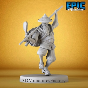 Miniature Drunk Master Monk - Figurine en résine pour D&D et RPG de table