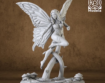 Fairy Miniature from 28mm to 75mm - DnD Miniature for Tabletop Games - Premium dnd Miniature Dungeons and Dragons 3D Printed
