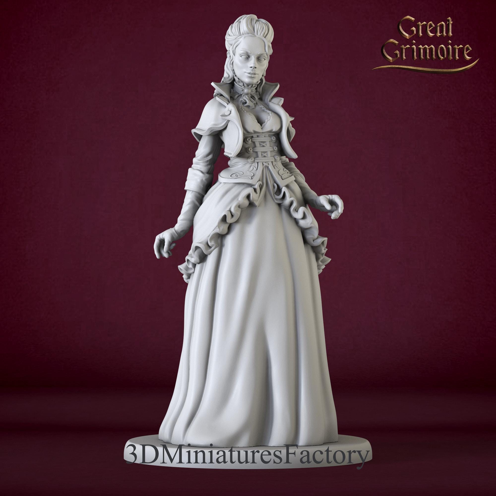 Resin Printed Rook Female Juliana Rook Dnd Miniature - 3D Printed Resin Figure for Dnd and ...
