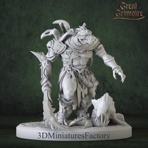 Miniature | Serpentfolk warrior - DnD Miniature for Tabletop Games - Premium dnd Miniature - Dungeons and Dragons - 3D Printed