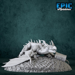 Miniatur | Classic Dragon Treasures - DnD Miniatur für Tabletop Spiele - Premium dnd Miniatur - Dungeons and Dragons - 3D Gedruckt