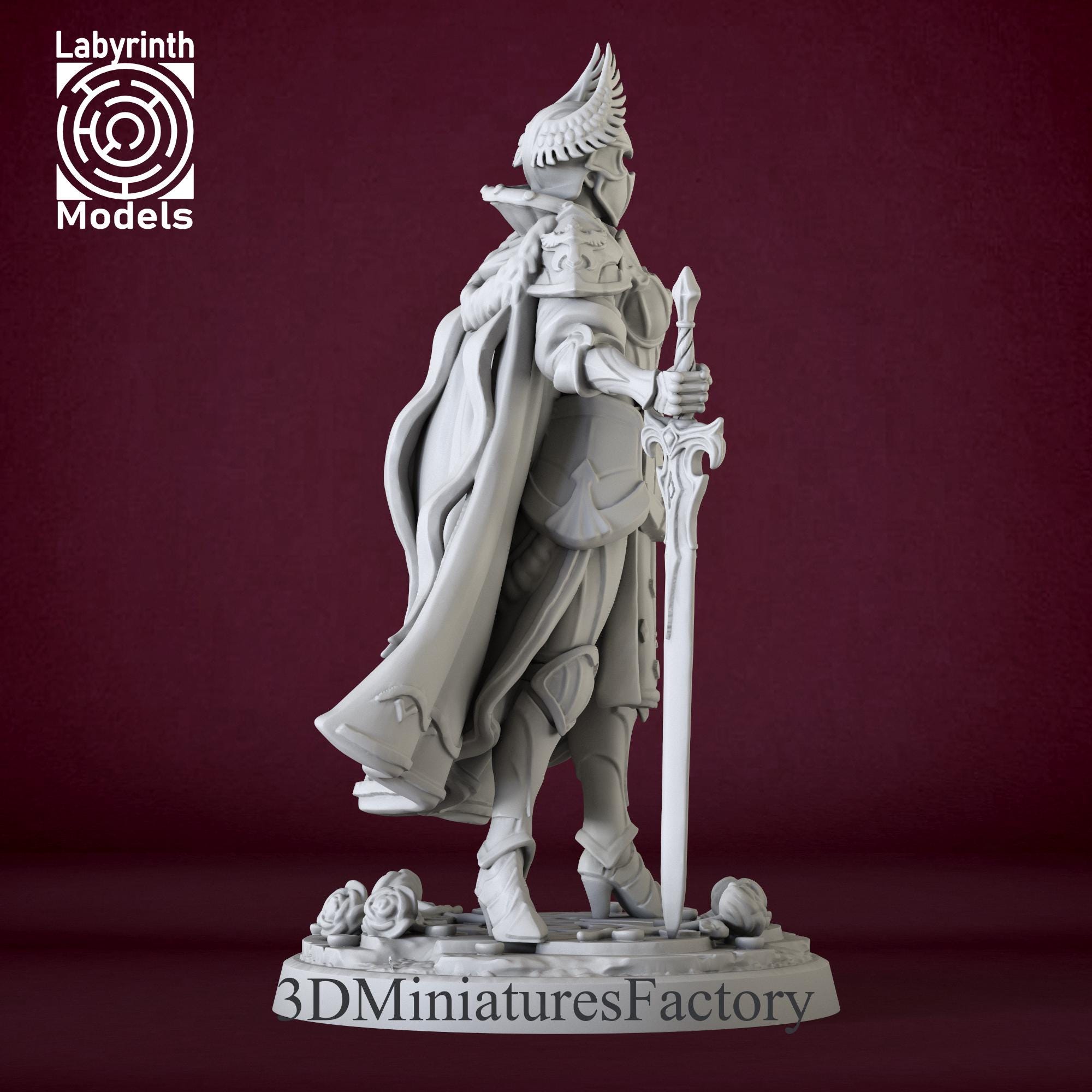Miniature | Queen in Armor - Dnd Miniature for Tabletop Games - Premium ...