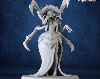 Spider Lady Miniature – Resin Figure for DnD and Tabletop RPGs