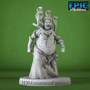 Miniature | Witch Coven of Serpent - DnD Miniature for Tabletop Games - Premium dnd Miniature - Dungeons and Dragons - 3D Printed