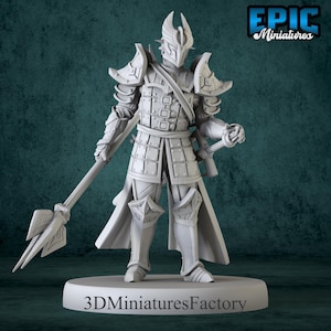 Miniature | Platinum Paladin - DnD Miniature for Tabletop Games - Premium dnd Miniature - Dungeons and Dragons - 3D Printed