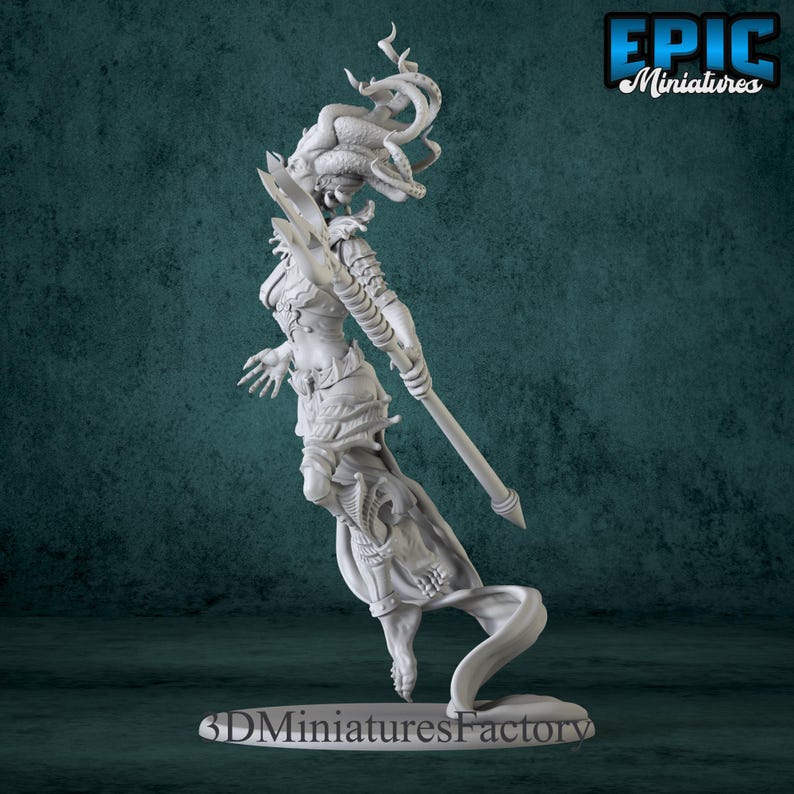 Miniature | Sea Titan Tethys Slide - DnD Miniature for Tabletop Games - Premium dnd Miniature - Dungeons and Dragons - 3D Printed