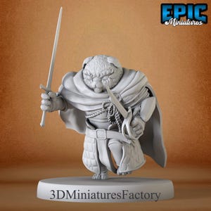 Miniature | Legendary Teddy Knight Running - DnD Miniature for Tabletop Games - Premium dnd Miniature - Dungeons and Dragons - 3D Printed