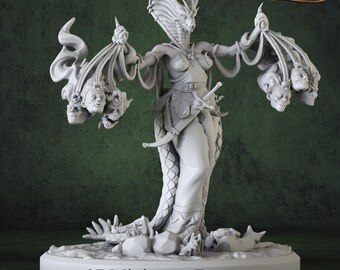 Miniatura / Mago popolare serpente - Miniatura DnD per giochi da tavolo - Miniatura dnd premium - Dungeons and Dragons - Stampata in 3D