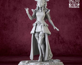 Elf Princess Miniature – Resin Fantasy Figure for DnD and Tabletop RPGs