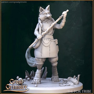 Fox Miniature from 28mm to 75mm- DnD Miniature for Tabletop Games - Premium dnd Miniature - 3D Printed