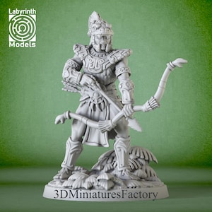 Miniature | Serpent Warrior 5 - DnD Miniature for Tabletop Games - Premium dnd Miniature - Dungeons and Dragons - 3D Printed