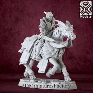 Mounted Knight 2 - DnD Miniature for Tabletop Games - Premium dnd Miniature - Dungeons and Dragons - 3D Printed