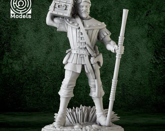 Miniatures Little John - DnD Miniature for Tabletop Games - Premium dnd Miniature - 3D Printed - Robin Hood