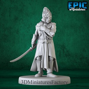 Miniature | Elf Army Soldier - DnD Miniature for Tabletop Games - Premium dnd Miniature - Dungeons and Dragons - 3D Printed
