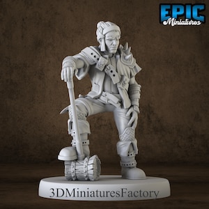 Miniature | Bandit Builder - DnD Miniature for Tabletop Games - Premium dnd Miniature - Dungeons and Dragons - 3D Printed