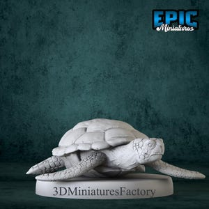 Miniature | Sea Turtle V1 - DnD Miniature for Tabletop Games - Premium dnd Miniature - Dungeons and Dragons - 3D Printed