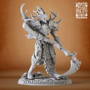 Forest Sentinel 3 — Resin Woodland Guardian Miniature for Dungeons & Dragons
