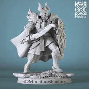 Miniature | Dragon Knight 2 - DnD Miniature for Tabletop Games - Premium dnd Miniature - Dungeons and Dragons 3D Printed