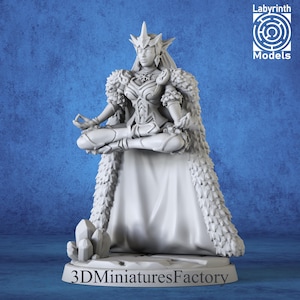 DnD Miniature Ice Mage 2 - DnD Miniature for Tabletop Games - Premium dnd Miniature - Dungeons and Dragons - 3D Printed