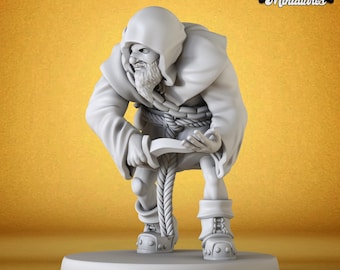 Miniature Cult Thief - Player DnD Miniature for Tabletop Games
