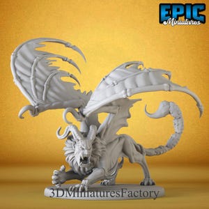 Manticore Classic - DnD Miniature for Tabletop Games - Premium dnd Miniature - Dungeons and Dragons | 28mm - 35mm scale