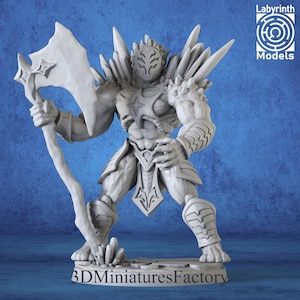 Miniature | Frost Golem 1 - DnD Miniature for Tabletop Games - Premium dnd Miniature - Dungeons and Dragons - 3D Printed