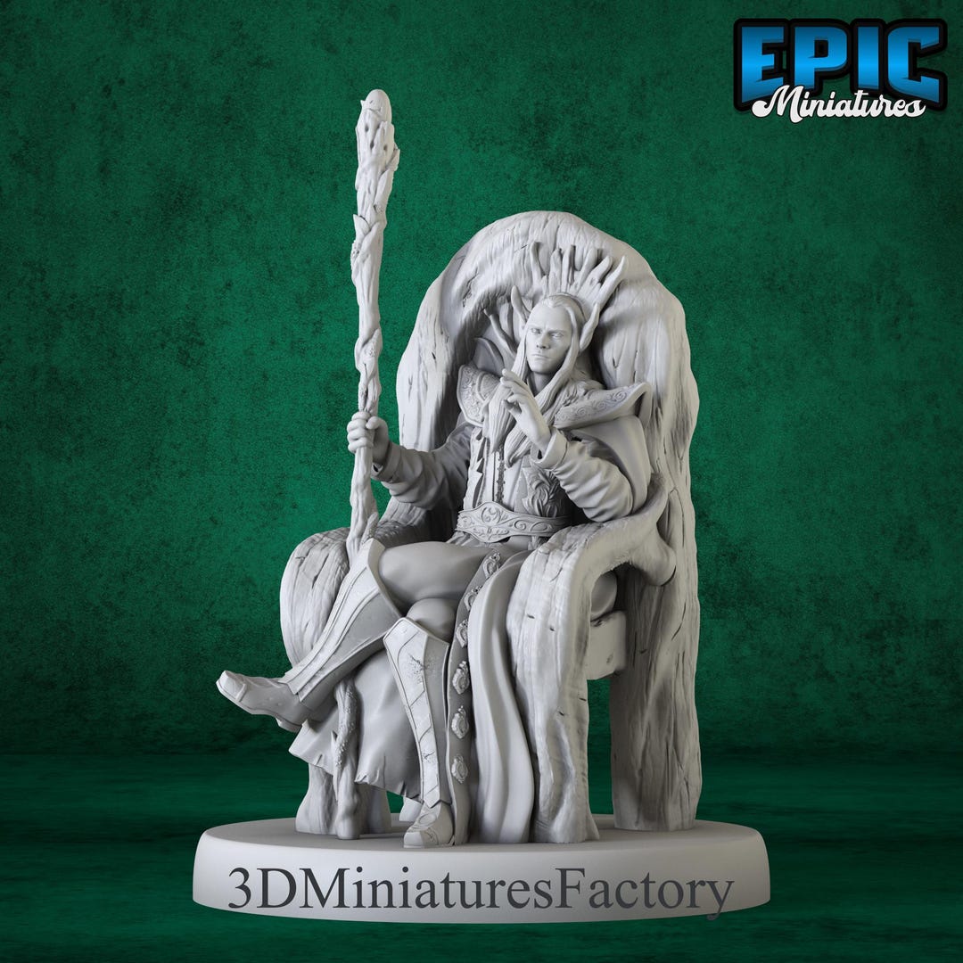 Miniature High Elf King Throne: Dnd Tabletop RPG, 3D Printed - Etsy
