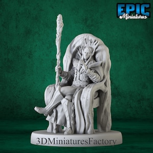 Miniature | High Elf King Throne - DnD Miniature for Tabletop Games - Premium dnd Miniature - Dungeons and Dragons - 3D Printed