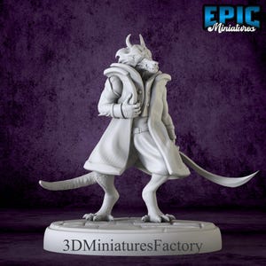 Miniature | Winter Kobold Captain - DnD Miniature for Tabletop Games - Premium dnd Miniature - 3D Printed - from 28 mm to 40mm scale