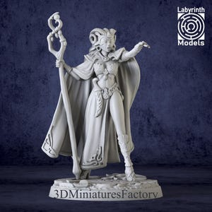 Miniature | Sorceress of the East - DnD Miniature for Tabletop Games - Premium dnd Miniature - Dungeons and Dragons - 3D Printed