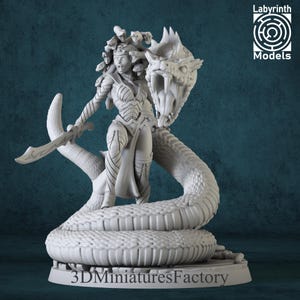 Miniature | Medusa - DnD Miniature for Tabletop Games - Premium dnd Miniature - Dungeons and Dragons - 3D Printed