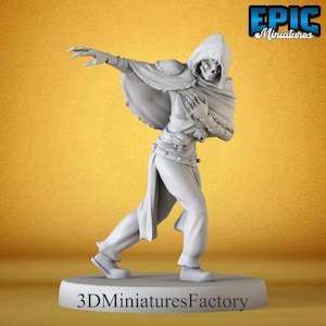 Miniature | Death Assassin Bowing - DnD Miniature for Tabletop Games - Premium dnd Miniature - Dungeons and Dragons - 3D Printed