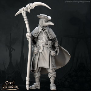 Death Companion Miniature | from 28mm to 75mm- DnD Miniature for Tabletop Games - Premium dnd Miniature - 3D Printed